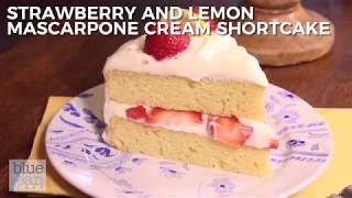 Strawberry Lemon Mascarpone Cream Shortcake [upl. by Tram64]