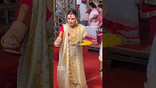 Rani Mukerji Looking Shining at the Durga pooja🌺🙏 viralvideo [upl. by Reckford]