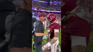 Alabama players react to 4213 over LSU [upl. by Idnahr]