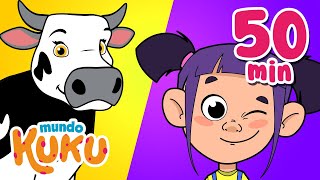 Los 20 Mejores Videos Educativos para Niños en Preescolar 50 minutos Mundo Kuku [upl. by Fine]