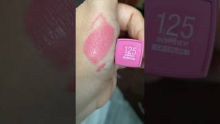 Maybelline New York Super Stay Matte Ink Inspirer 125 Review  Swatch shorts maybelline viral [upl. by Eeb]