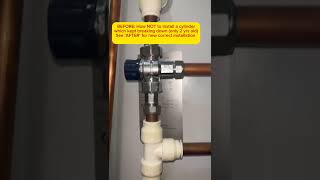 Before and After Wrong vs Correct Unvented Cylinder installation centralheating gasengineer [upl. by Marka]