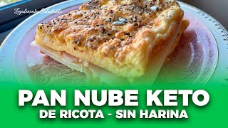 PAN NUBE KETO DE RICOTA PASO A PASO  ¡Sin Harina [upl. by Egedan]