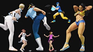 Street Fighter V 🎇 All girls main costumes 🎇 Perspective View [upl. by Ailem]