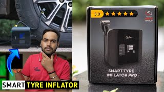 Qubo Smart Tyre inflator Pro Review  Must have for CarCycleMotorcycle [upl. by Eleumas]