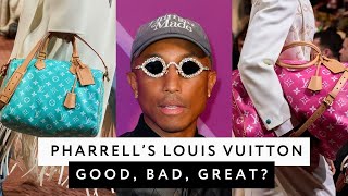 Pharrell’s Louis Vuitton The bags the clothes Good bad great [upl. by Nalhsa]