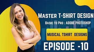 Design a MusicInspired TShirt with Adobe Photoshop StepbyStep Guide [upl. by Mueller]