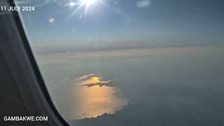 Gambakwe flies over the Kariba Dam from Zimbabwe into Zambia [upl. by Sewellyn]