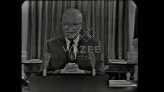 Dwight d Eisenhower farewell speech January 17 1961 CBS News Coverage [upl. by Eirrem365]