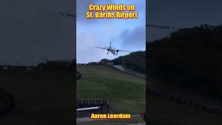 Crazy Winds on Landing at St Barths Airport shorts aviation [upl. by Grete832]