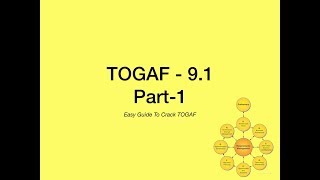 TOGAF 91 Part1 Exam Index [upl. by Eniladam]