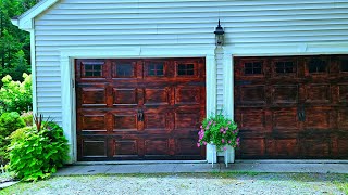 DIY GARAGE DOOR MAKEOVER ON A BUDGET [upl. by Pelagia]