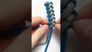 DIY 斜編 傘繩 手環 Bracelet Millipede Paracord shorts muumuu knot macrame luckybracelet bracelet [upl. by Retsek624]