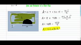 Area and Perimeter of a Floor Plan [upl. by Hijoung456]