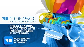 Freestanding Mode TENG with Interdigitated Electrodes in COMSOL Multiphysics Tutorial 14 [upl. by Buehler]