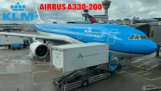 KLM Business Class Airbus A330200 Flight Experience from Amsterdam to Dubai [upl. by Ginnifer]