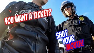 ANGRY COPS VS BIKERS  When Bikers MESS With the WRONG COP [upl. by Avehs]