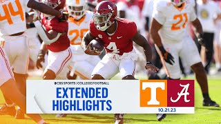 No 17 Tennessee at No 11 Alabama Extended Highlights I CBS Sports [upl. by Herates]