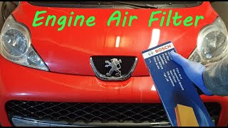 Peugeot 107 Air Filter Change [upl. by Htebyram176]