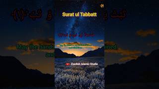 Tabbat Yada Surah  Tabbat Yada Abi Lahabi Watab  Quran Tilawat Quran Beautiful Recitation [upl. by Ecirehs]