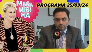 MAÑANÍSIMA  PROGRAMA 250924  RAMIRO MARRA DA LA CARA Y RESPONDE TODOS LOS CUESTIONAMIENTOS [upl. by Pich]