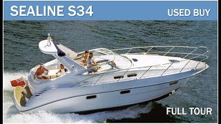 Sealine S34 I Full Walkthrough I The Marine Channel [upl. by Esilrac]