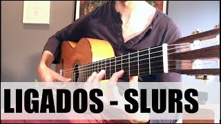 How to Play LigadosSlurs EASY  Flamenco amp Classical Guitar Technique Hammerons and Pulloffs [upl. by Ibrahim]