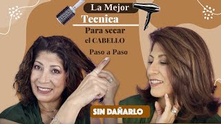 COMO SECAR EL CABELLO CON SECADORA SIN DAÑARLO FACIL Y RAPIDO cabello [upl. by Ndnarb]