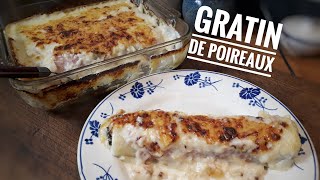 GRATIN DE POIREAUX AU JAMBON [upl. by Oruntha]