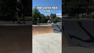 WORLDS BEST SCOOTER TRICK scooterstunts scootertricks skatepark scoot sportsequipment scoot [upl. by Pallas]