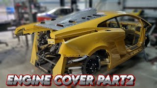 HONDA SWAPPED LAMBORGHINI Engine cover part two [upl. by Dorehs155]