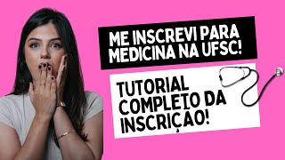 TUTORIAL INSCRIÇÃO VESTIBULAR UFSCIFSCIFC 2025 [upl. by Senalda]