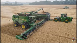 Wheat Harvest 2023 at Crossroad Farms in Indiana [upl. by Finzer443]