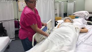 CNA Skills  19  Assist the Resident with the Bedpan [upl. by Euginomod]