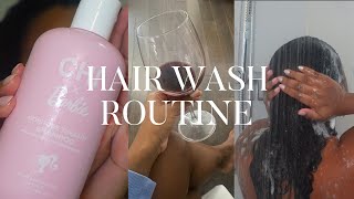 NATURAL HAIR WASH DAY ROUTINE  FELICIA BRAIDS [upl. by Yelena]