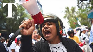 LIVE Protesters storm Mexicos senate [upl. by Arrol181]