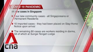 COVID19 update Aug 28 Singapore reports 94 new cases [upl. by Noryb]