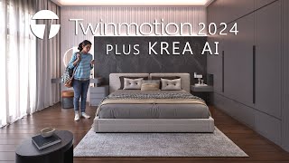 TWINMOTION 20241 TUTORIAL SERIES  35 Interior Rendering  KREA AI [upl. by Yahsed]