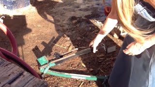 How To Fix FootOperated Fireplace Friend Wood Log Splitter [upl. by Eceinahs]