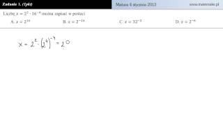 Zadanie 1  matura próbna 4 styczeń 2013 [upl. by Nahama]