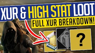 Destiny 2  XUR LOOT amp HIGH STAT ARMOR December 1st4th  Inventory amp Location  Lightfall [upl. by Kcirdahc977]