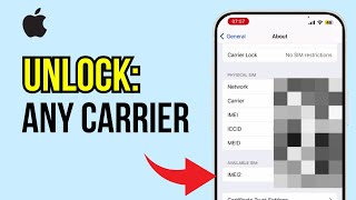 iPhone SIM Lock Removal  How to Unlock iPhone from Any Carrier [upl. by Brande]