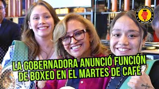 Lorena Cuellar gobernadora constitucional de Tlaxcala anunció en Martes de Café función 27 de julio [upl. by Aeslehs]