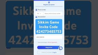 Sikkim game special Invite Code 😱 Sikkim game ka invite code 😎 Sikkim invitation code [upl. by Finnie]