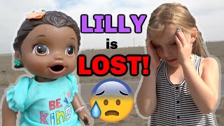 BABY ALIVE gets LOST at the BEACH The Lilly and Mommy Show The TOYTASTIC Sisters FUNNY KIDS SKIT [upl. by Atronna]