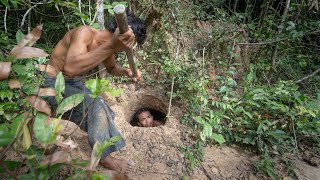 How to Build The Secret Underground Tunnel Underground House by ancient skills [upl. by Carolynne]