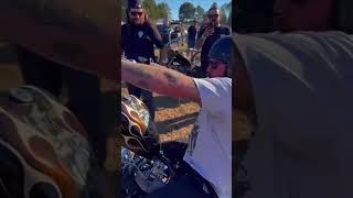 Drag racing my Born Free Texas invited builder bike texas bornfree chopper harleydavidson [upl. by Markiv]