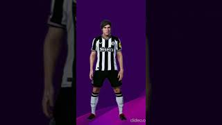 Sandro Tonali Newcastle United Efootball youtubeshorts [upl. by Yclehc]