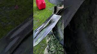 Mowing with dull blades uses more fuel landscaper lawncare lawnmowing lawnmaintenance garden [upl. by Aleakim]