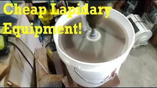 Cheap Lapidary Equipment How to cut tumble amp polish rocks inexpensively lapidary thefinders [upl. by Goda]